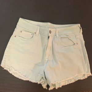 Colored jean shorts
